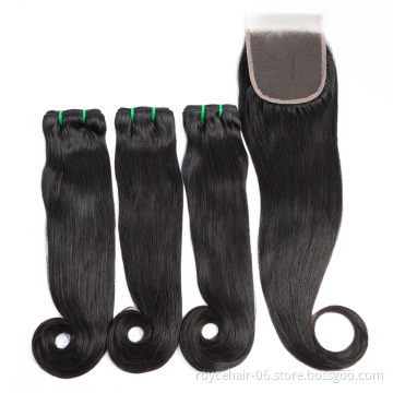 Factory Price Can Be Dyed And Styled High Quality Top Grade Virgin Human Hair Unprocessed Indian Fumi Curve Straight Bundles